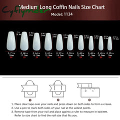 Cyflymder 24 Pcs Glossy Medium Long Ballerina Press On Nail Pink And Purple Gradient Fake Nail Artificial Solid Color False Nail For Women