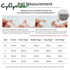 Cyflymder 10pcs Aurora Almond Press On Nails Short French Fake Nails Butterfly 3D Design False Nail Full Cover Wearable Manicure Nail Tips