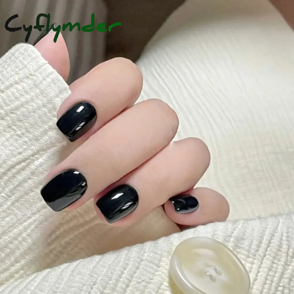Cyflymder 24PC/Box Fashion False Nails Artificial Milky White Pink Gradients Long Ballet Nail Tips Full Cover Acrylic Fake Nails With Glue