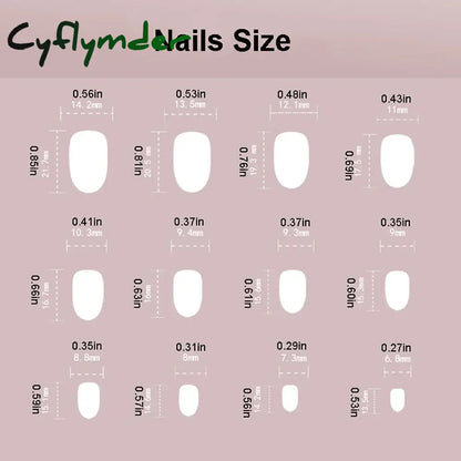 Cyflymder 24pcs/set Cat Eyes Fake Nails for Women Girls Red Brown Green Blue Grey Sparkling Short Tips Faux Ongles Press on False Nail