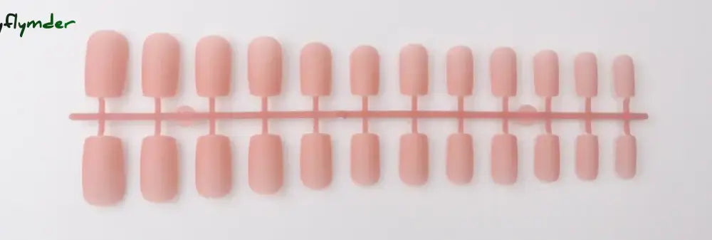 Cyflymder 24Pcs/Set Matte False Nails Glue Square Head Frosted Press On Fake Nail Tips Full Cover Artificial Fingernails Ballet Detachable