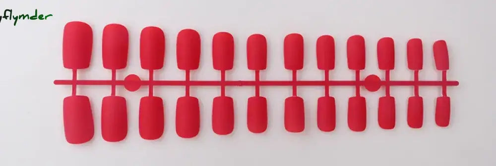 Cyflymder 24Pcs/Set Matte False Nails Glue Square Head Frosted Press On Fake Nail Tips Full Cover Artificial Fingernails Ballet Detachable
