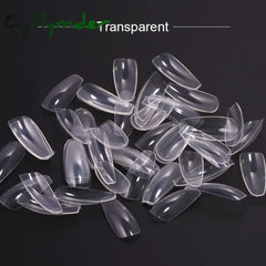 Cyflymder New Extra Long False Nail Tips Press On XXL Full Cover DIY Salon Suppliers Acrylic Pointy Stiletto Fake Nails Capsule Nail Art