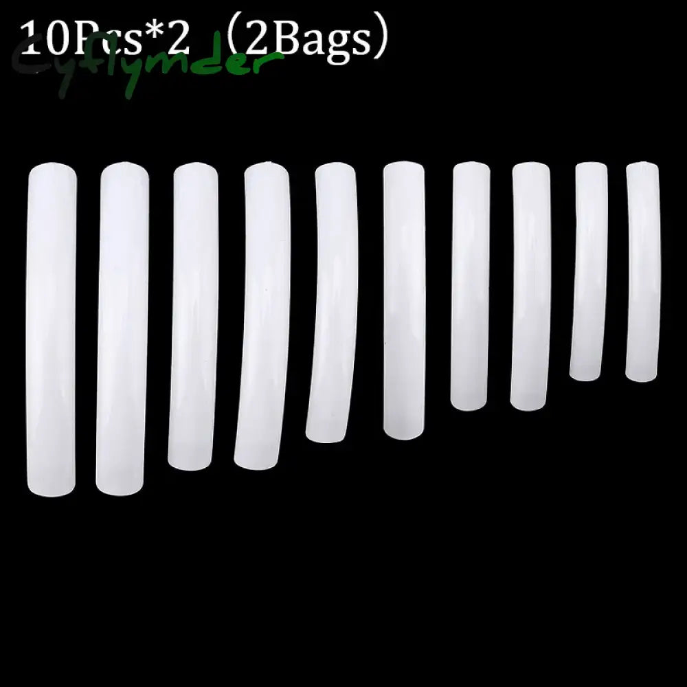 Cyflymder New Extra Long False Nail Tips Press On XXL Full Cover DIY Salon Suppliers Acrylic Pointy Stiletto Fake Nails Capsule Nail Art