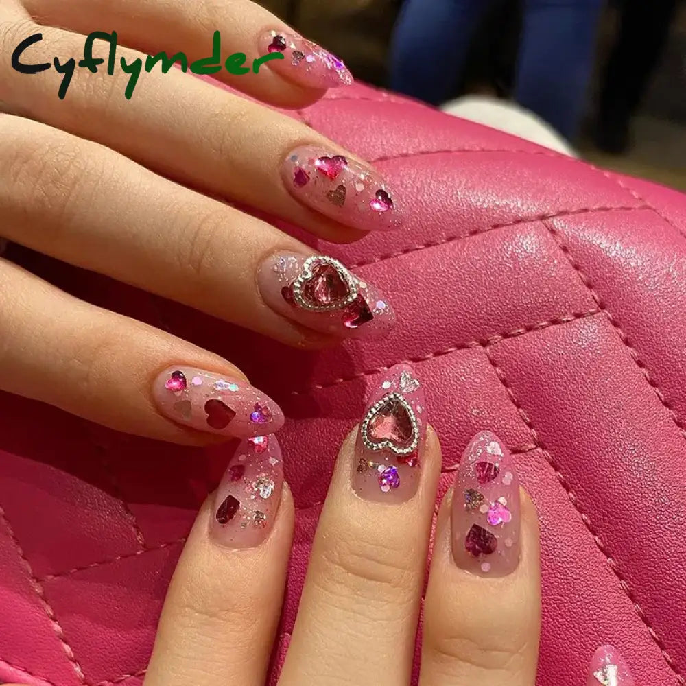 Cyflymder y2k Nails Five-pointed Star Pattern False Nails Halloween Style Long Coffin Ballet Press on Nails For Girl Full Cover Wearable